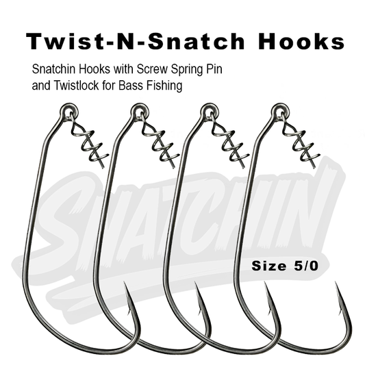 Twist-N-Snatch™ Hooks – Screw-Lock Bass Hooks